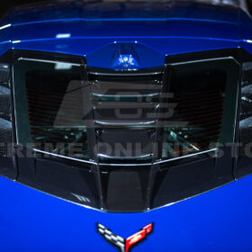 EOS Corvette C8 ZR1 Style CARBON FLASH Rear Window Vent Louver Cover - Image 8