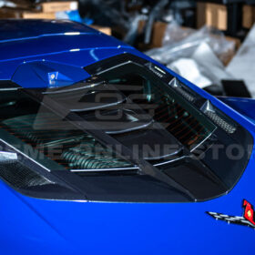 EOS Corvette C8 ZR1 Style CARBON FLASH Rear Window Vent Louver Cover - Image 10