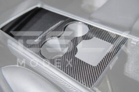 EOS 2020-23 Tesla Model 3 & 20-24 Y Carbon Fiber Interior Center Console Cover - image 8