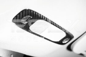 EOS 2020-23 Tesla Model 3 & 20-24 Y Carbon Fiber Interior Reading Light Frame - image 4