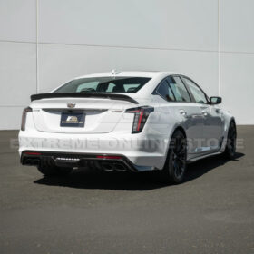EOS 2022-Up Cadillac CT5 Dry Carbon Fiber Rear Deck Lid Center Applique Trunk Insert - Image 7