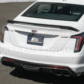 EOS 2022-Up Cadillac CT5 Dry Carbon Fiber Rear Deck Lid Center Applique Trunk Insert - Image 8