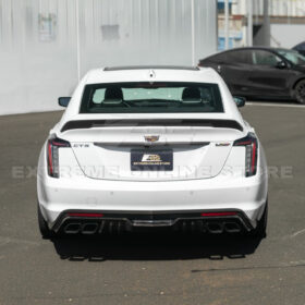 EOS 2022-Up Cadillac CT5 Dry Carbon Fiber Rear Deck Lid Center Applique Trunk Insert - Image 6