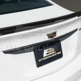EOS 2022-Up Cadillac CT5 Dry Carbon Fiber Rear Deck Lid Center Applique Trunk Insert - Image 10