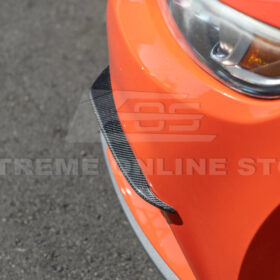 FFP 2015-17 Ford Mustang DRY CARBON FIBER Front Bumper Fog Light Eyebrow Trim Pair - Image 9