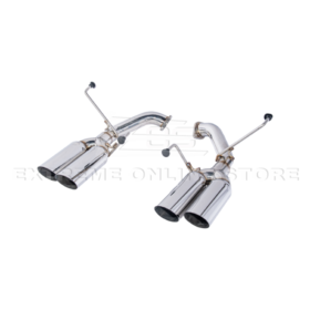 Extreme Online Store Subaru WRX Boso Muffler Delete Quad Burnt Tips Axle Back Exhaust - Image 9