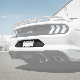 FFP 2015-23 Ford Mustang Rear License Plate Frame Trim Cover - Image 3