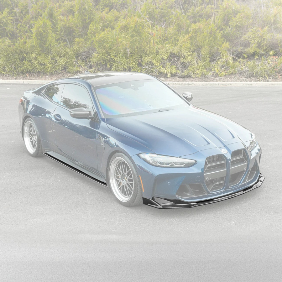 EOS 2021-Up BMW G82 G83 M4 VRS Carbon Fiber Front Splitter Lip & Side Skirts - Image 2
