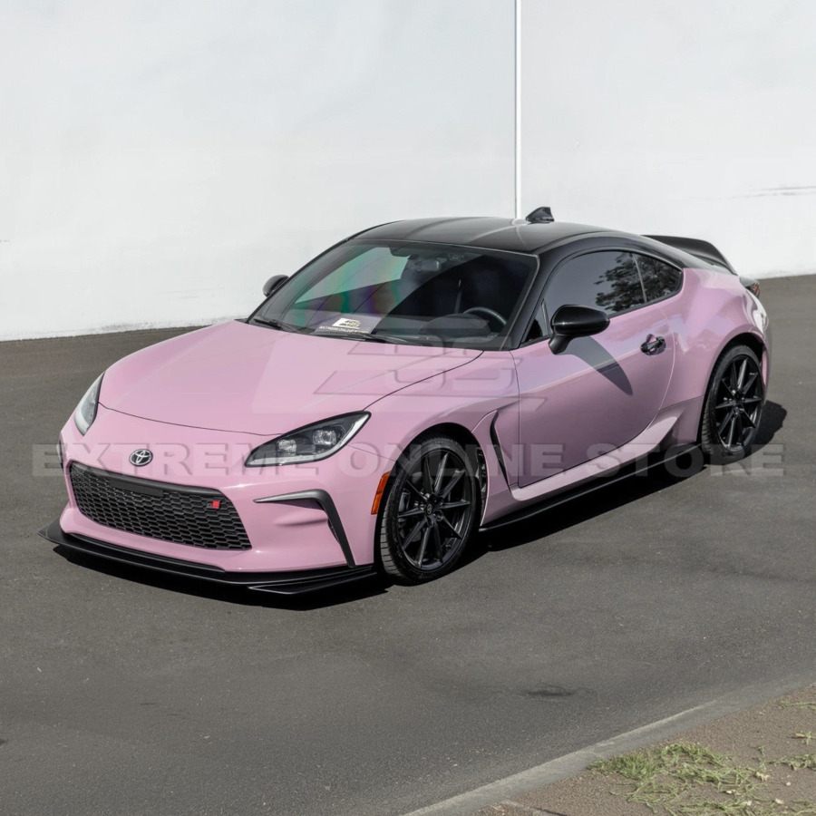 EOS 2022-Up Toyota GR86 AS Style ABS Plastic Matte Black Front Splitter Side Skirt - Image 3