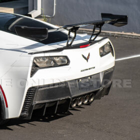 EOS Corvette C7 ZR1 ZTK Conversion Rear Spoiler High Wing With Wing Riser - Image 5