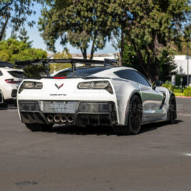 EOS Corvette C7 ZR1 ZTK Conversion Rear Spoiler High Wing With Wing Riser - Image 8