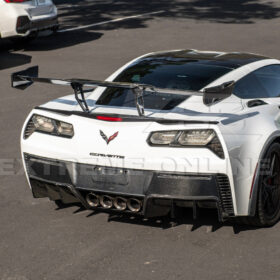 EOS Corvette C7 ZR1 ZTK Conversion Rear Spoiler High Wing With Wing Riser - Image 9