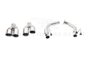 Extreme Online Store Acura TLX Stainless Steel Muffler Delete Quad Tips Axle Back Exhaust - Image 9