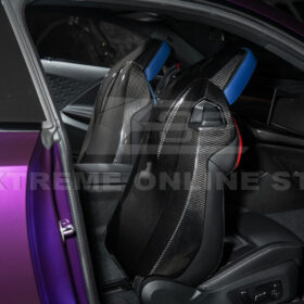 EOS BMW G87 G80 G82 M2 M3 M4 S58 Dry CARBON FIBER Tape-On Headrest Cover Pair - Image 5