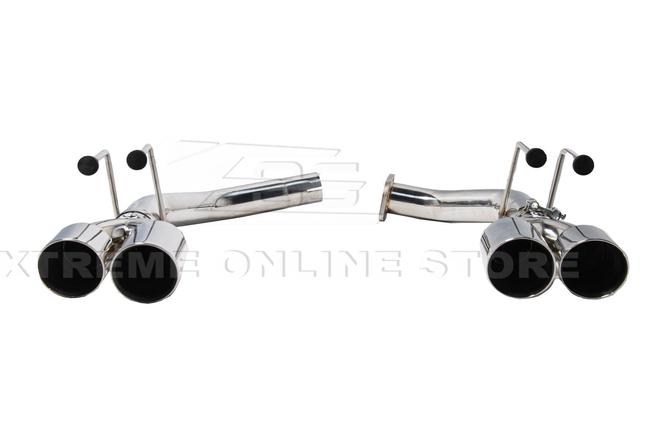 Extreme Online Store Acura TLX Stainless Steel Muffler Delete Quad Tips Axle Back Exhaust - Image 7
