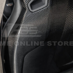 EOS 2016-19 CTS-V ATS-V Dry CARBON FIBER Seat Back Cover - Image 5