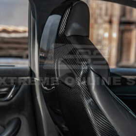 EOS 2016-19 CTS-V ATS-V Dry CARBON FIBER Seat Back Cover - Image 7