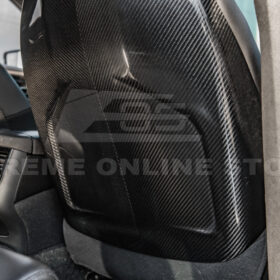 EOS 2016-19 CTS-V ATS-V Dry CARBON FIBER Seat Back Cover - Image 8