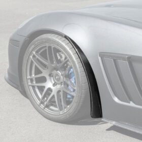 EOS 2005-13 Corvette C6 Z06 ZR1 Extended DRY CARBON FIBER Front Splash Guard Mud Flaps - Image 3