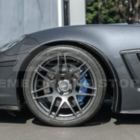EOS 2005-13 Corvette C6 Z06 ZR1 Extended DRY CARBON FIBER Front Splash Guard Mud Flaps - Image 7