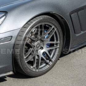 EOS 2005-13 Corvette C6 Z06 ZR1 Extended DRY CARBON FIBER Front Splash Guard Mud Flaps - Image 8