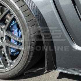 EOS 2005-13 Corvette C6 Z06 ZR1 Extended DRY CARBON FIBER Front Splash Guard Mud Flaps - Image 10