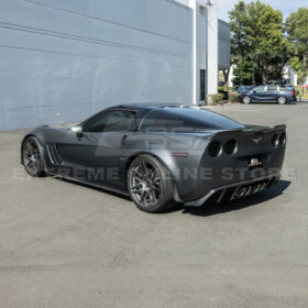 EOS 2005-13 Corvette C6 Z06 ZR1 Extended DRY CARBON FIBER Front Splash Guard Mud Flaps - Image 4