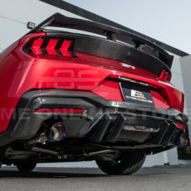 Mustang Performance V2 Carbon Fiber Rear Bumper Dual Tip Diffuser for S650 Mustang - Image 7