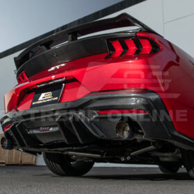 Mustang Performance V2 Carbon Fiber Rear Bumper Dual Tip Diffuser for S650 Mustang - Image 9