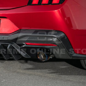 Mustang Performance V2 Carbon Fiber Rear Bumper Dual Tip Diffuser for S650 Mustang - Image 13