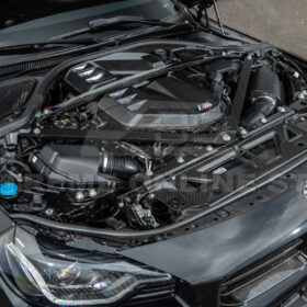 EOS 2021-Up BMW G80 M3 G82 M4 DRY Carbon Fiber Engine Strut Brace Bracket Tower Bars - Image 10