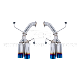 Extreme Online Store Subaru WRX Boso Muffler Delete Quad Burnt Tips Axle Back Exhaust - Image 14