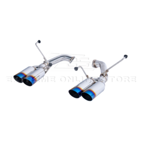 Extreme Online Store Subaru WRX Boso Muffler Delete Quad Burnt Tips Axle Back Exhaust - Image 15