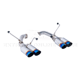 Extreme Online Store Subaru WRX Boso Muffler Delete Quad Burnt Tips Axle Back Exhaust - Image 13