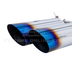 Extreme Online Store Subaru WRX Boso Muffler Delete Quad Burnt Tips Axle Back Exhaust - Image 18