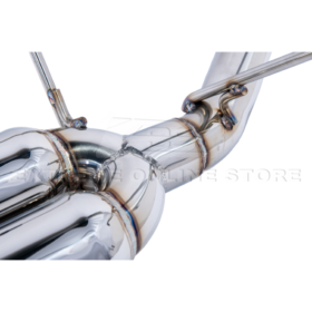 Extreme Online Store Subaru WRX Boso Muffler Delete Quad Burnt Tips Axle Back Exhaust - Image 19