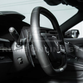 EOS 2020-Up Corvette C8 DRY CARBON FIBER Steering Wheel Paddle Shifters Replacement - Image 10
