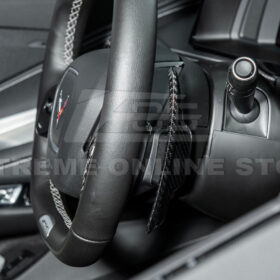 EOS 2020-Up Corvette C8 DRY CARBON FIBER Steering Wheel Paddle Shifters Replacement - Image 6