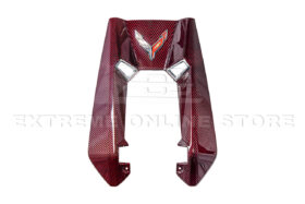 EOS Corvette C8 Z06 Coupe DRY Red Carbon Engine & Bay Panel Cover - Image 8