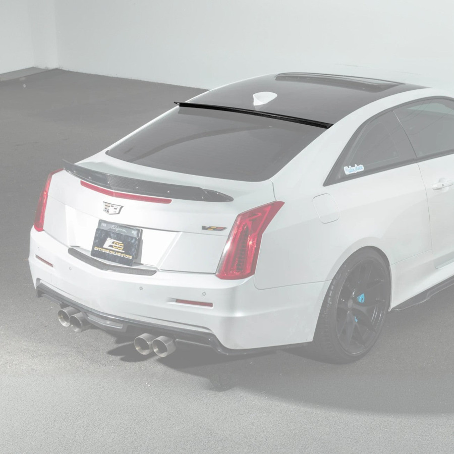 2013-19 Cadillac ATS ATS-V Coupe Carbon Fiber Rear Roof Top Window Spoiler