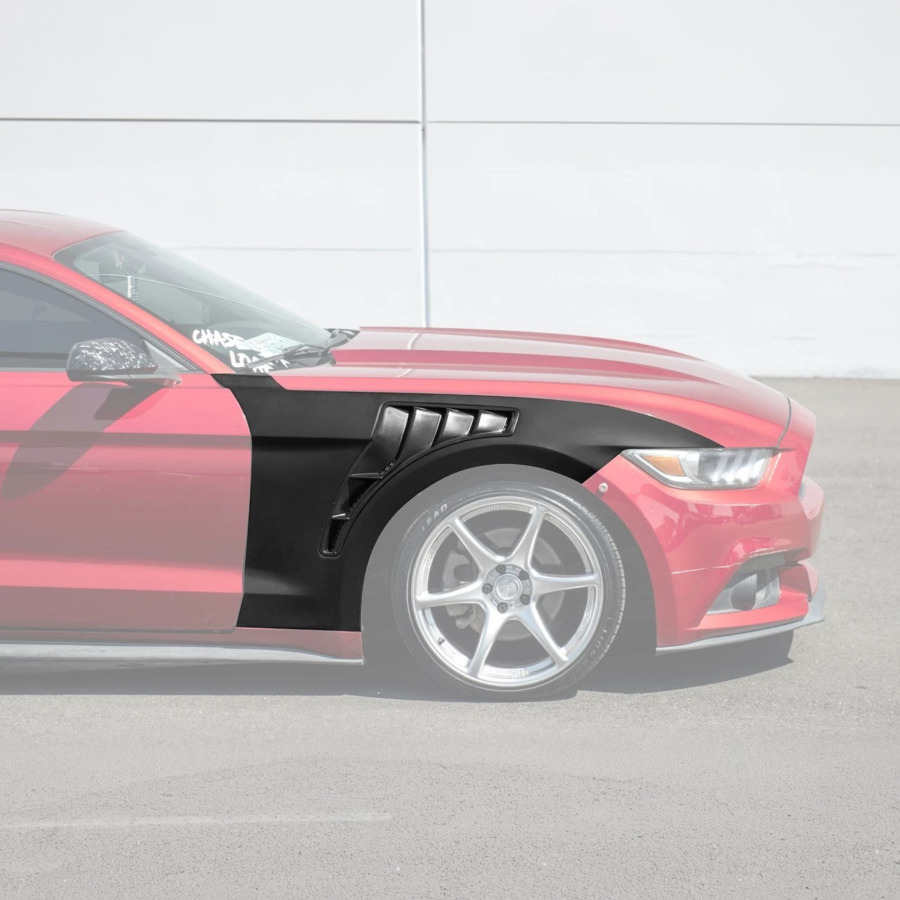 FFP 2015-17 Mustang GT500 KR Style Front Vented Fenders - Image 2