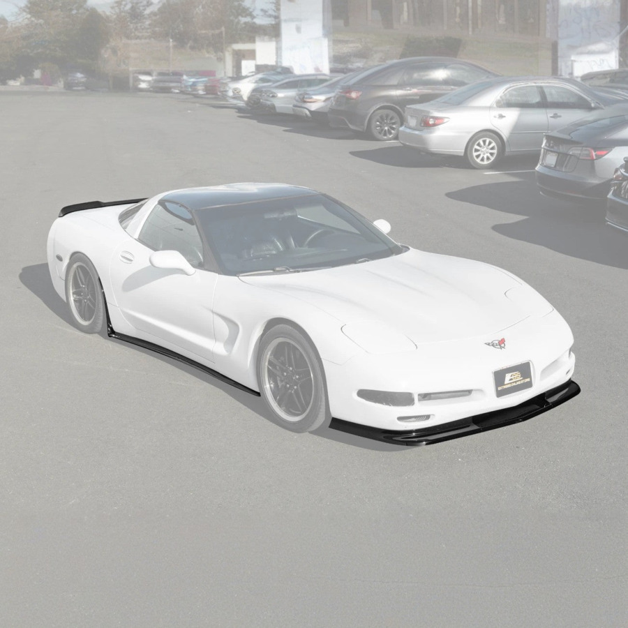 EOS 1997-04 Corvette C5 ZR1 Front Vented Lip Side Skirts Rear Spoiler - Image 2