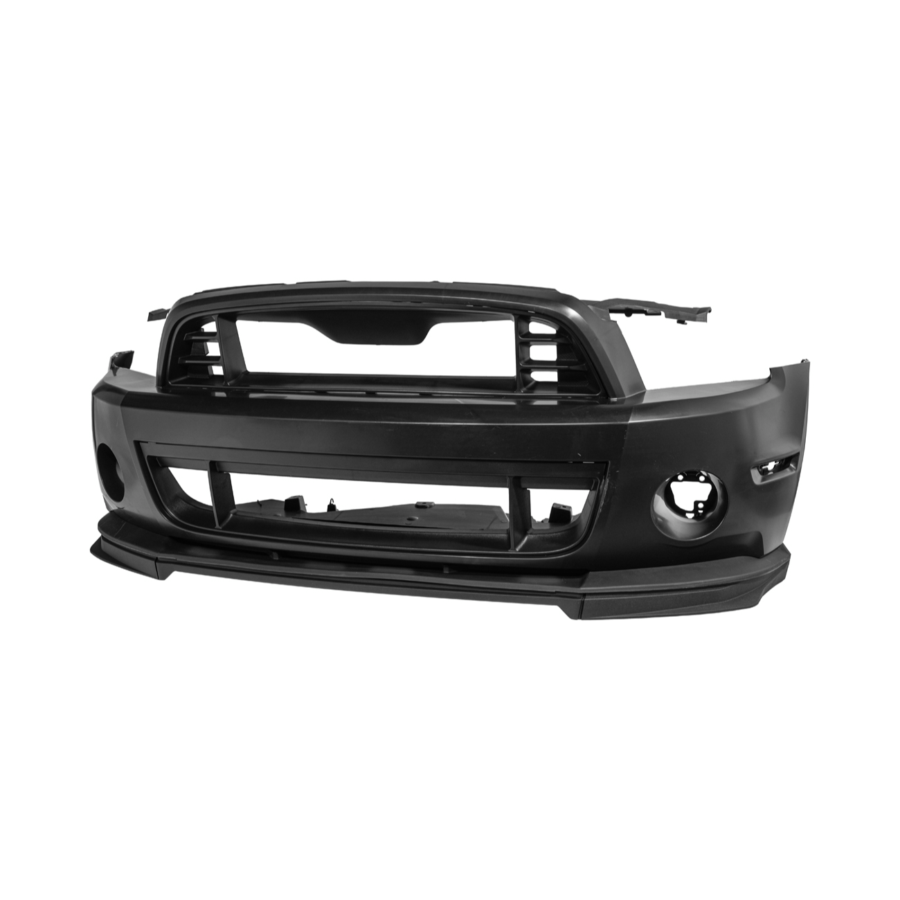 FFP 2010-14 Mustang S197 GT500 Style Front Bumper Cover Upper Lower Grille Lip - Image 2