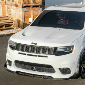 EOS 2017-21 Jeep Grand Cherokee SRT Trackhawk Carbon Fiber Front Lip Splitter - image 1