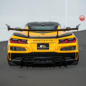 EOS ZR1 Package Corvette C8 Z06 / E-Ray DRY CARBON FIBER Rear Spoiler - Image 6