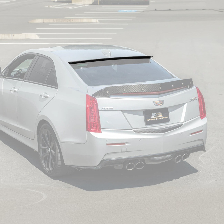 EOS 2013-19 Cadillac ATS ATS-V Rear Roof Top Window Spoiler - Image 2
