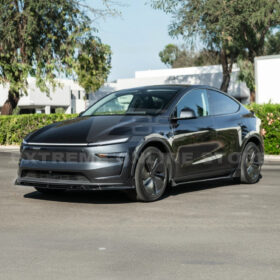 EOS 2025-Up Tesla Model Y Track Style 4 Pcs Front Bumper Lip Splitter - Image 4