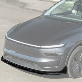 EOS 2025-Up Tesla Model Y Track Style 4 Pcs Front Bumper Lip Splitter - Image 1