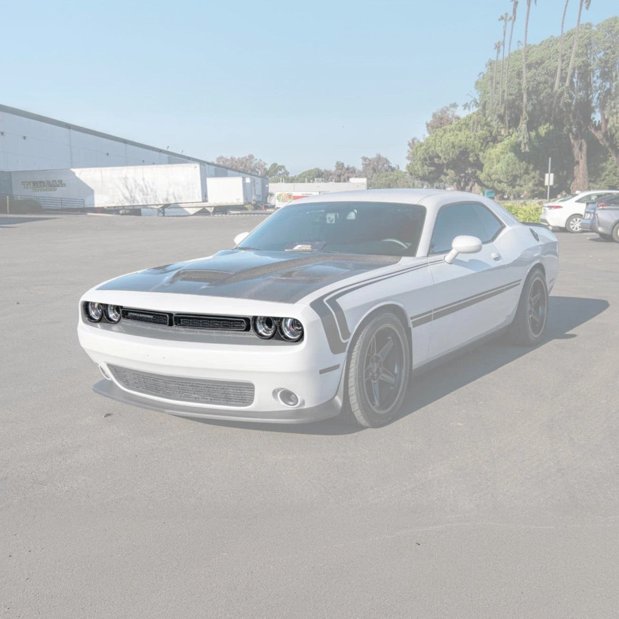 EOS 2015-23 Dodge Challenger Headlight Cover w/ Front Grille Insert - Image 2