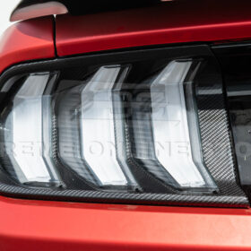 FFP 2018-23 Ford Mustang DRY CARBON FIBER Rear Tail Light Trim Bezel Cover Pair - Image 8